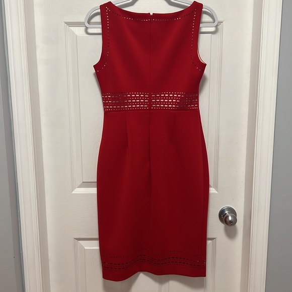 Karl Lagerfeld Red Sleeveless Dress - Picture 4 of 10